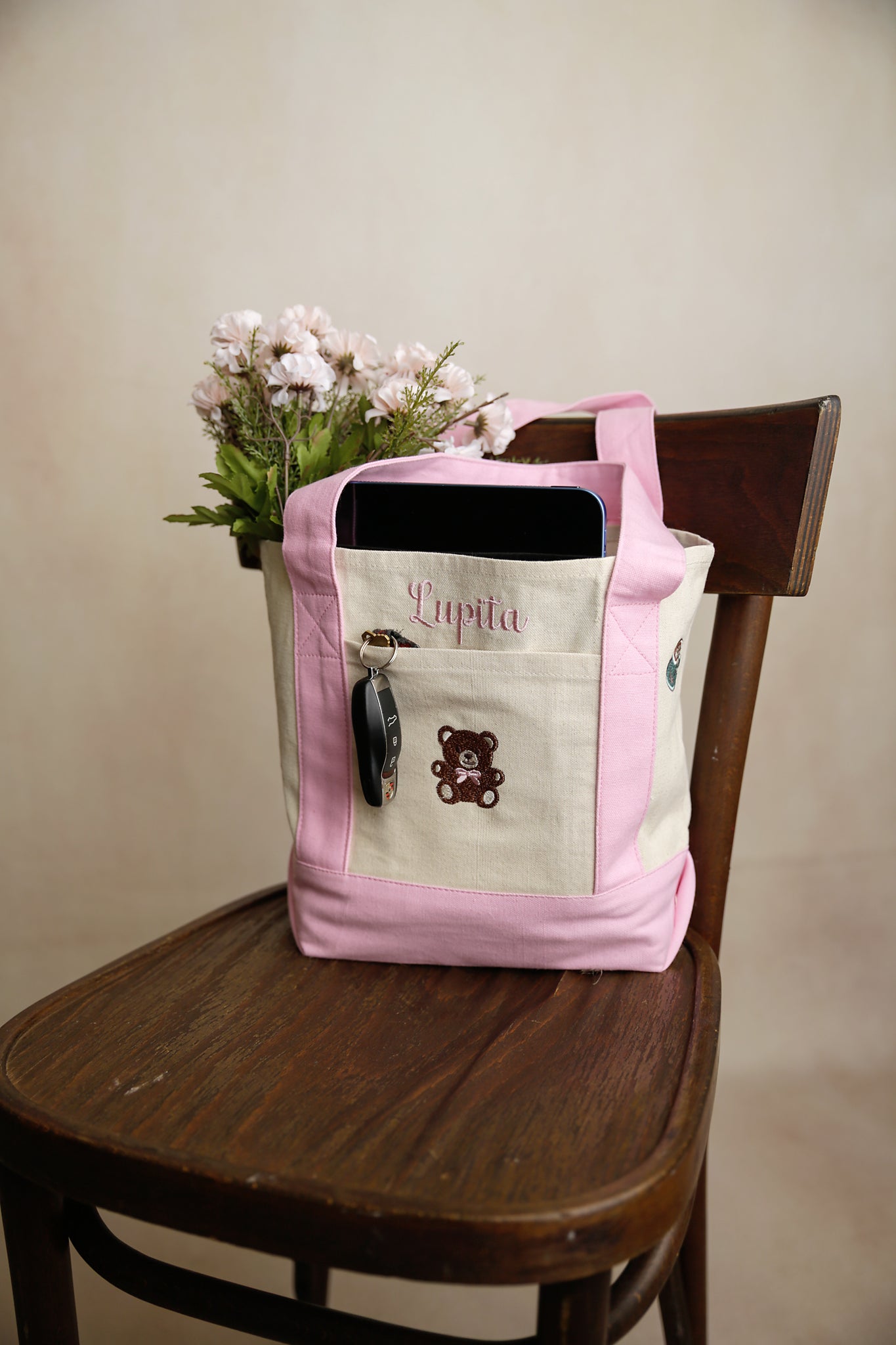 Personalized Embroidered Large Tote Bag